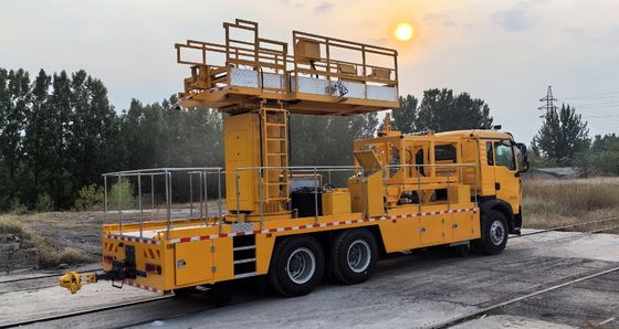 Trolley Jacket Heavy railroad Vehicle Mounted Platform 35km/H 10.75*2.5 M