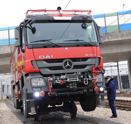 Heavy  Chassis Dual Purpose Railroad Fire Truck Rail System Water Tank Fire 1435mm For Rail